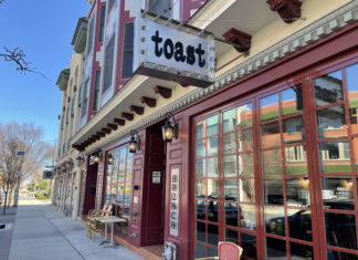 Looking Toward the Future at Toast City Diner Toast Asbury sign exterior