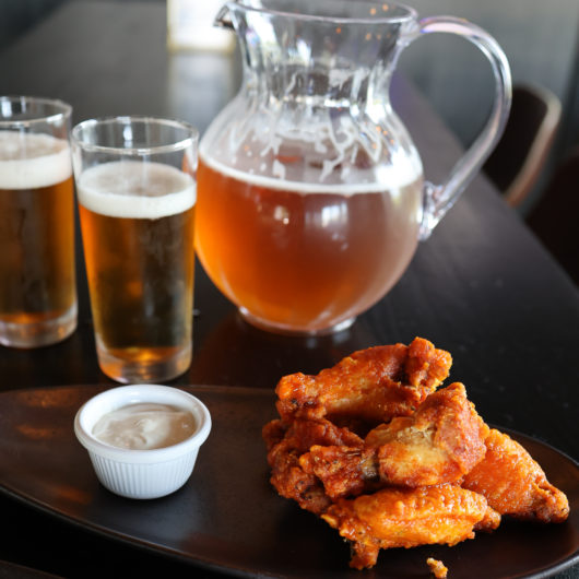 chicken wings and beer