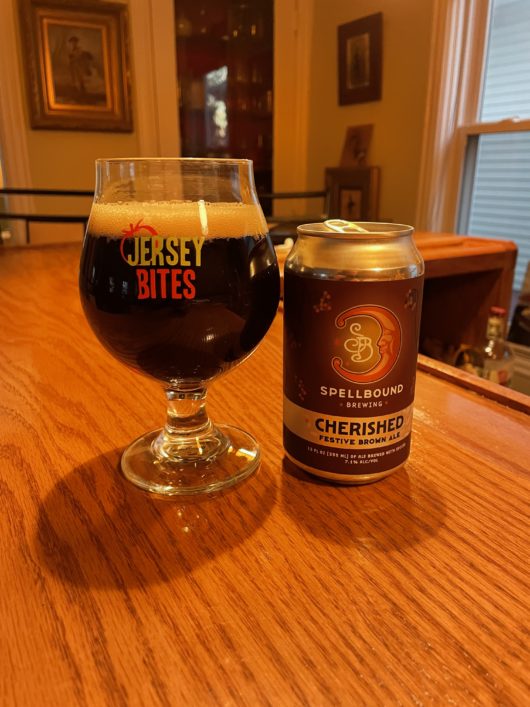 Cherished Festive Brown Ale Spellbound Brewing, Mount Holly, Jersey Bites, A Year of Drinking Jersey, Pete Culos