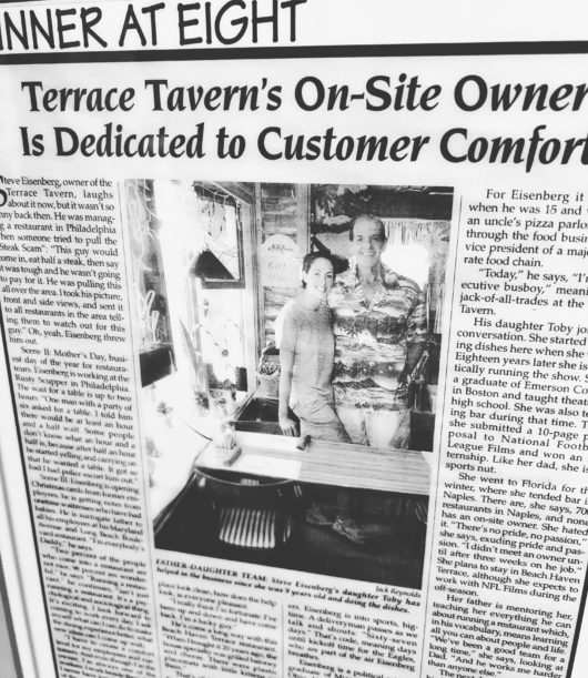 newspaper clipping of Toby Sweeney