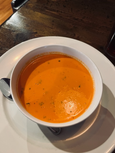 Tomato and roasted red pepper bisque special, Harper's Table, Annandale, NJ, Jersey Bites, Jennifer Shafer