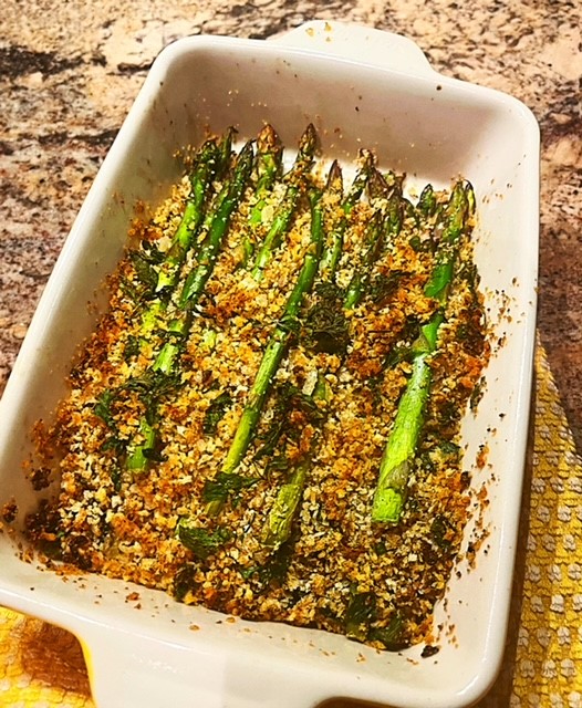 Asparagus recipe for They Call Me Produce Pete, by Pete Napolitano and Susan Bloom, article by Jennifer Shafer for Jersey Bites