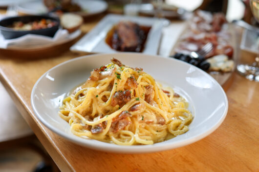 Pasta carbonara, Luigino’s Parmigiana, Montclair, Jersey Bites, Ryan Gallagher