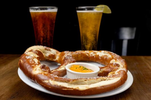 german pretzel and beer