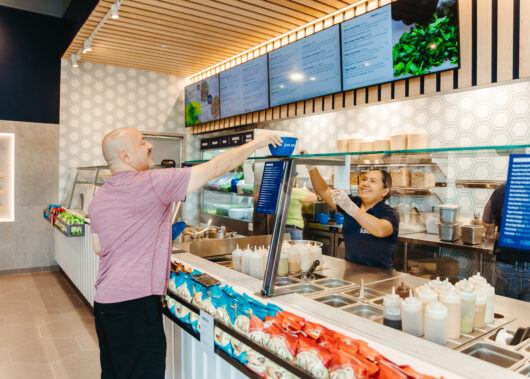 Man ordering food at Just Salads