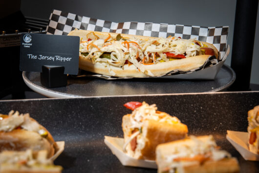 Jersey Ripper hot dog at Prudential Center