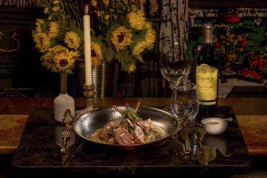 Girasole romantic lamb dinner for Valentine's Day