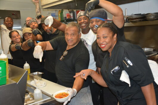 Staff at Mr. G's Diner in Paterson, NJ