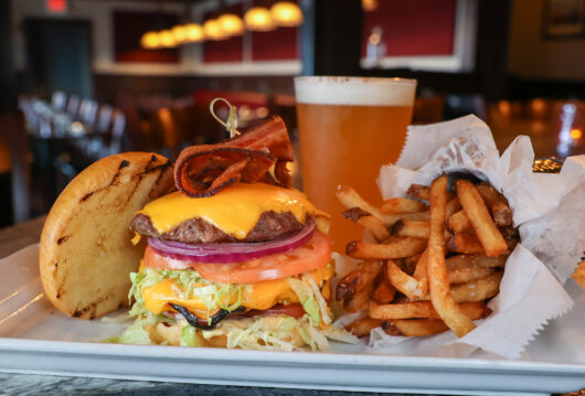 Sinner's Steakhouse cheeseburger