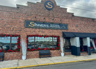 exterior of Sinners Seafood & Steakhouse