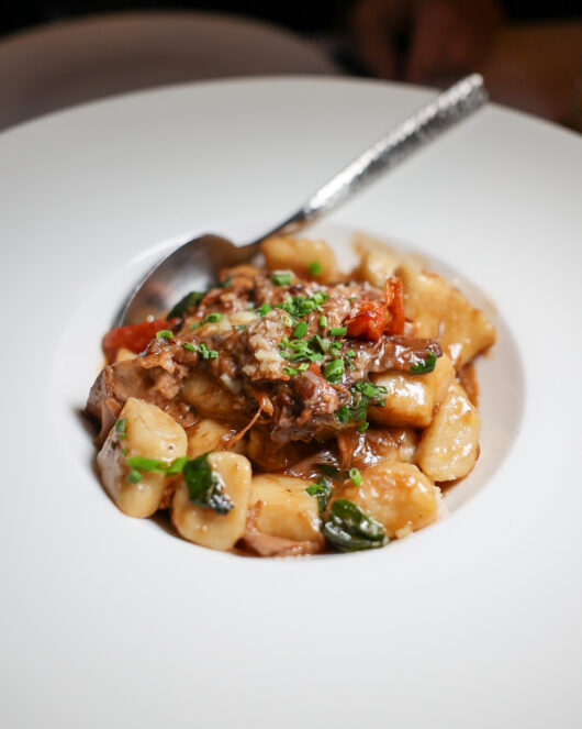 Massaria's braised rabbit gnocchi