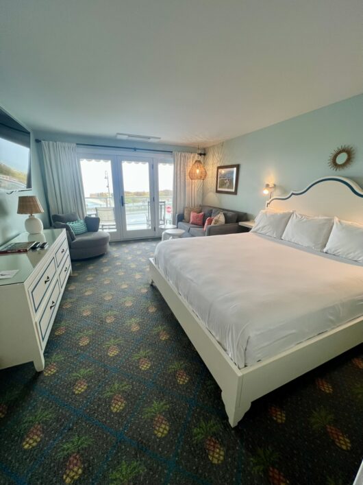 our room overlooking the ocean at the Beach Shack 