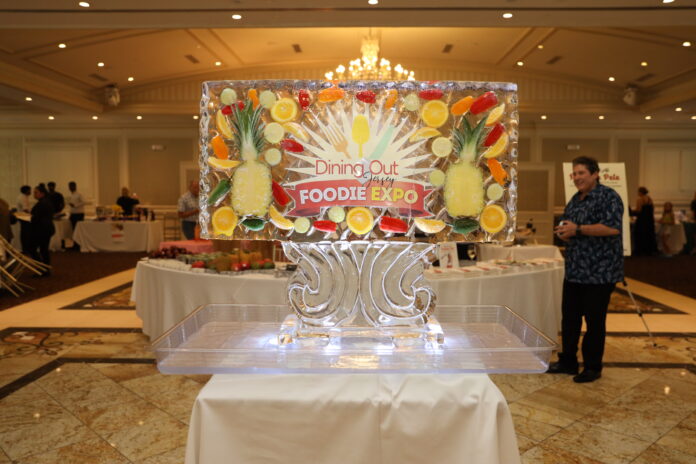 Foodie expo 2025 ice sculpture at Foodie expo 2025