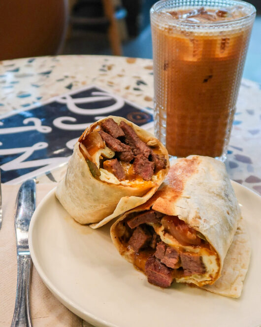 Wrap and coffee from New Almost Home locations 