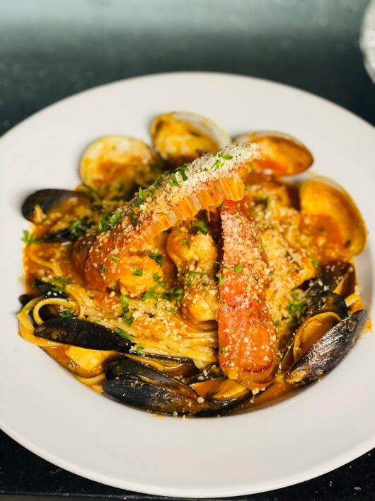 plate of seafood from Drift restaurant