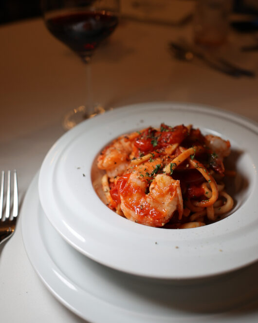 Scialatelli Fra’ Diavolo with wild shrimp