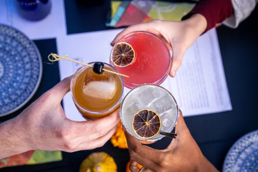 festive cocktails available for purchase,