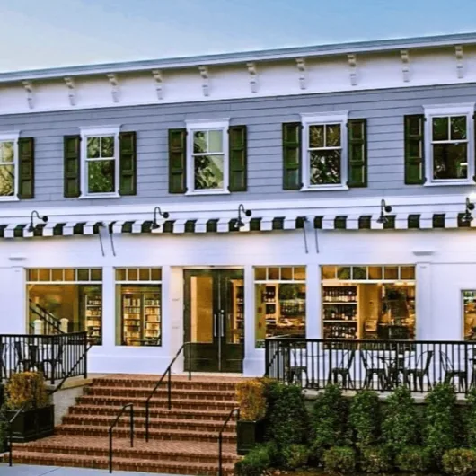 exterior of Brennans Delicatessen in Rumson New Jersey neighborhood deli storefront