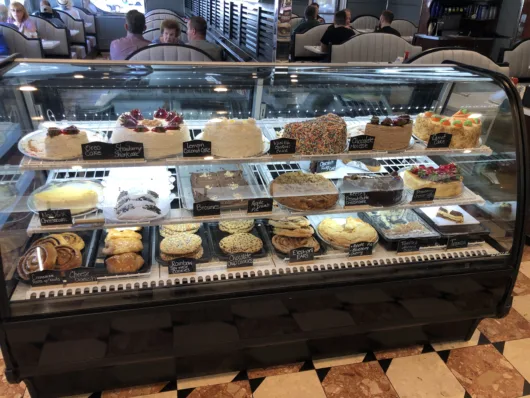 Dessert display case