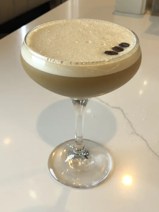 Espresso martini the Park West Diner has a full liquor license