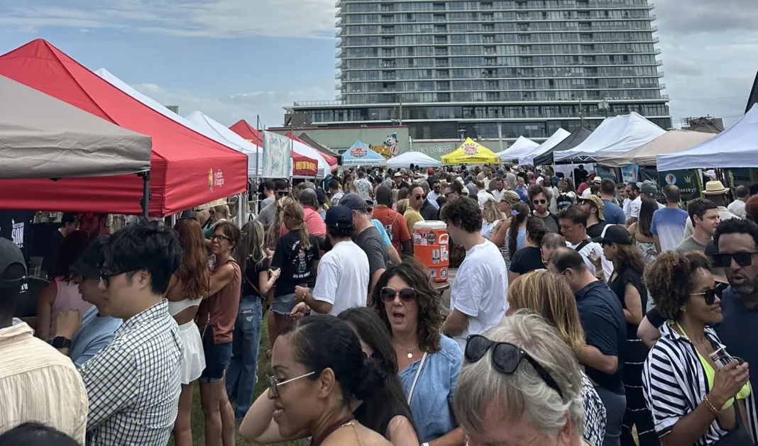 crowd at the Asbury Beer Wine and Spirits fest crowd at the Asbury Beer Wine and Spirits fest