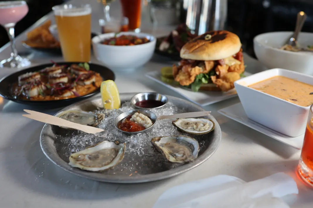 Fresh oysters, seared scallops, and assorted seafood from one of the best seafood restaurants in Monmouth County, New Jersey.