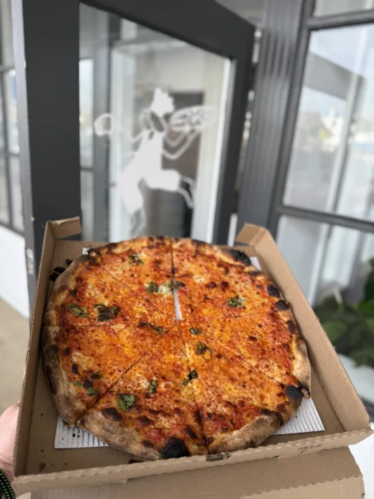 Pizza at Pizzeria ’Lucci in Belmar, NJ
