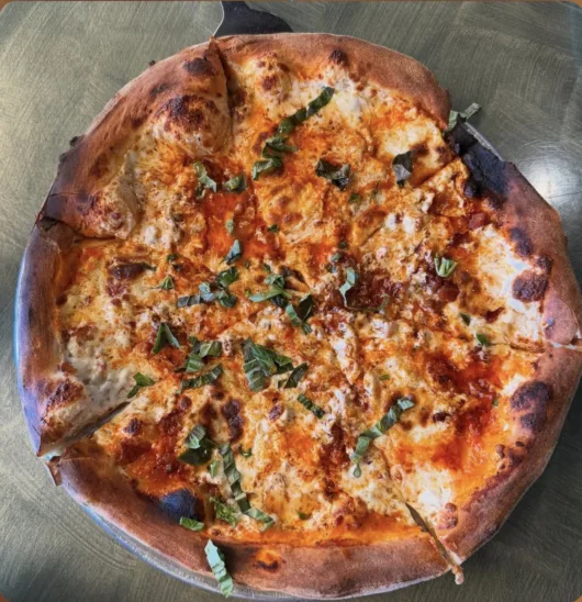 Pizza at Del Ponte’s Bakery in Bradley Beach, NJ