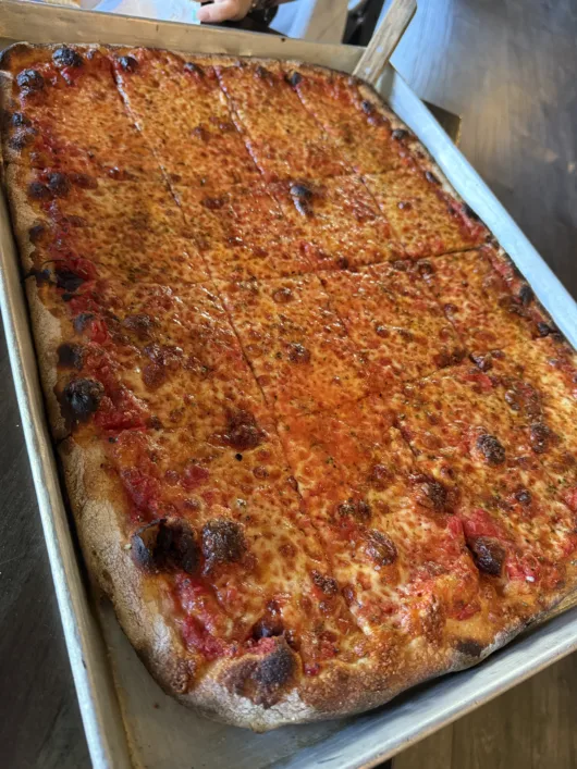 Pizza at Luigi’s Famous in Lincroft, NJ