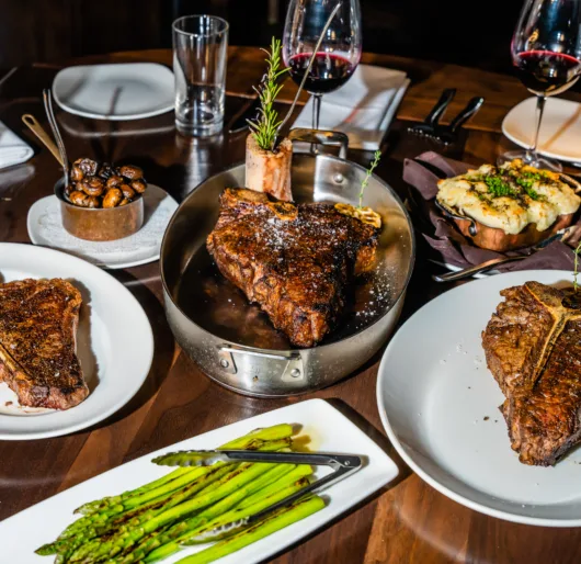Char Steakhouse in Red Bank, NJ Porterhouse steak served at Char Steakhouse in Red Bank, New Jersey.