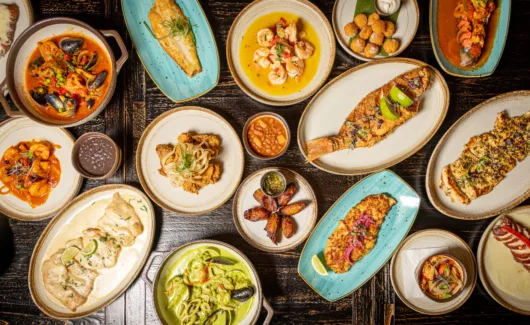 A table full of Rumba Cubana Menu Items