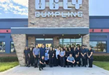 Ugly Dumpling restaurant storefront in Delran, New Jersey, featuring the Shanghai-inspired restaurant's logo and exterior.