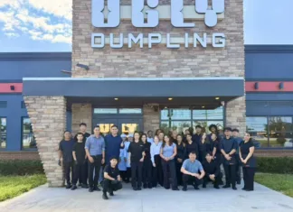 Ugly Dumpling restaurant storefront in Delran, New Jersey, featuring the Shanghai-inspired restaurant's logo and exterior.