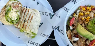 Food on table from Alessio's part of Hoboken Restaurant Week
