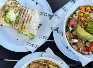 Food on table from Alessio's part of Hoboken Restaurant Week